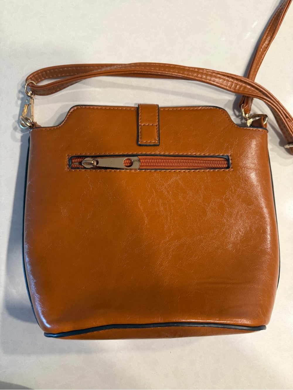 Brown Leather Crossbody Bag - Picture 4 of 4